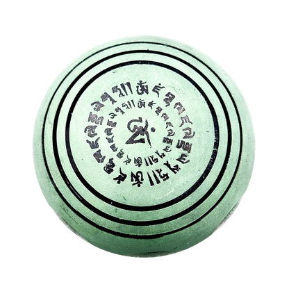 Earth Powder Singing Bowl - Clay Om Buddha - 16cm