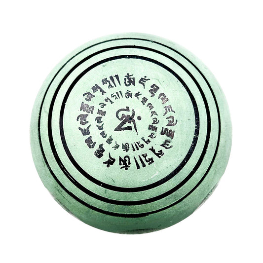 Earth Powder Singing Bowl - Clay Om Buddha - 16cm