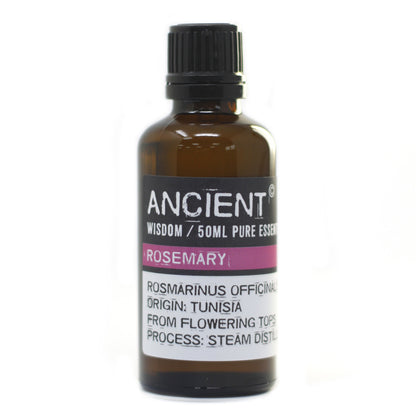 Rosemary Essential Oil 50ml bottle by Ancient Wisdom – Underground Allure Essex UK