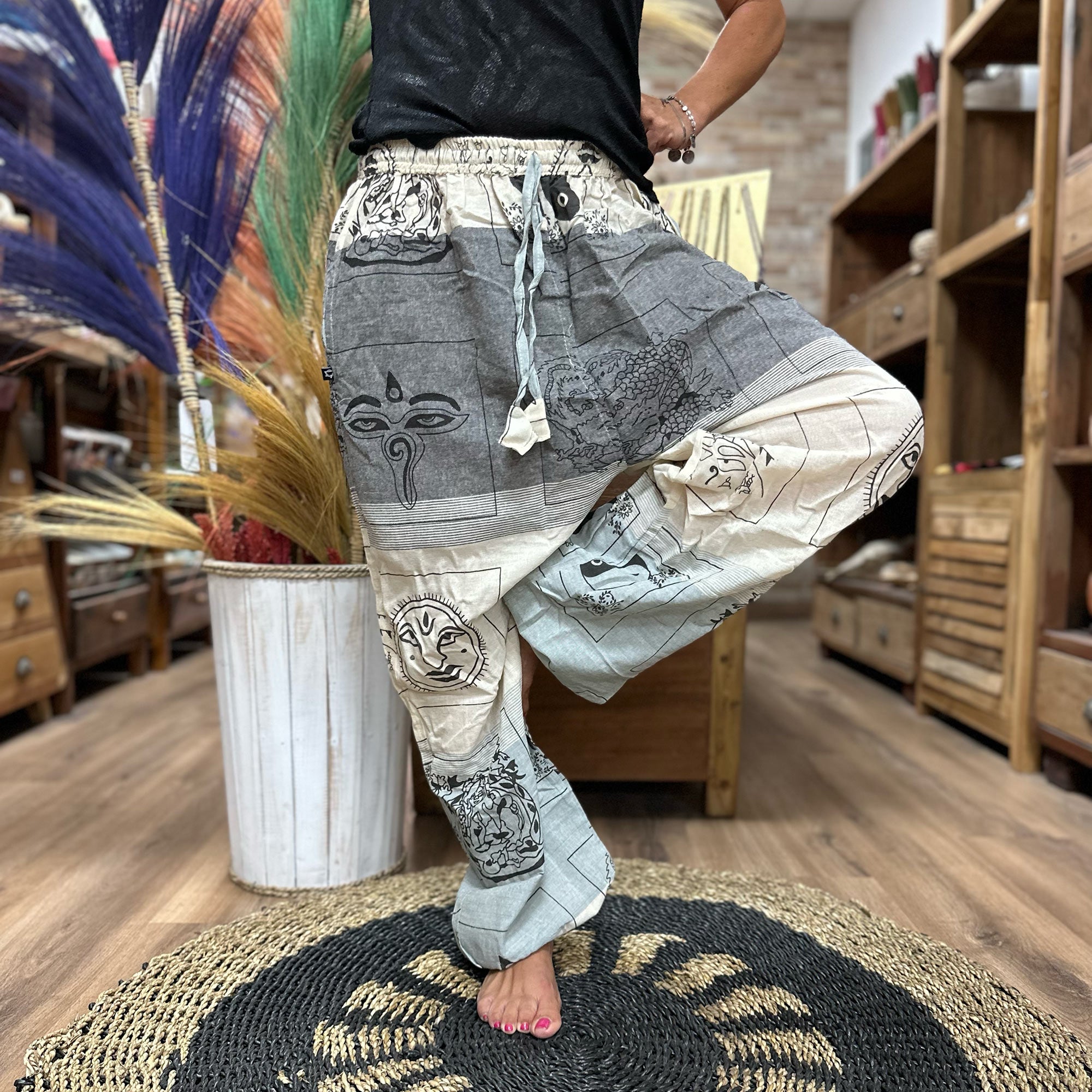 Yoga and Festival Pants on Grey